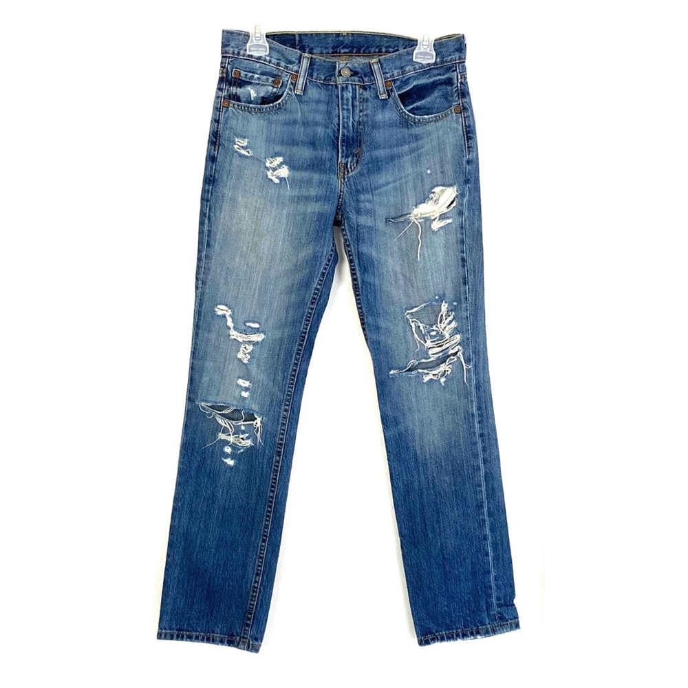 Levi’s Denim Custom Distressed Straight Leg 511 - Picture 2 of 12